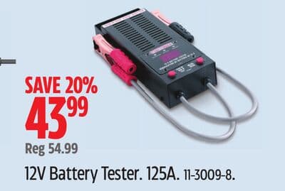 MotoMaster 12V Battery Tester
