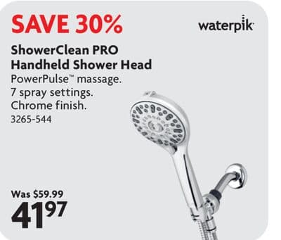 ShowerClean PRO Handheld Shower Head