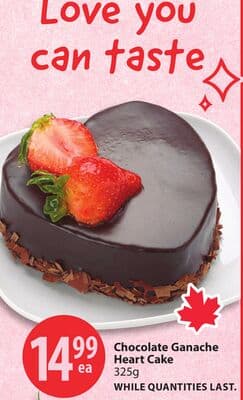 Chocolate Ganache Heart Cake