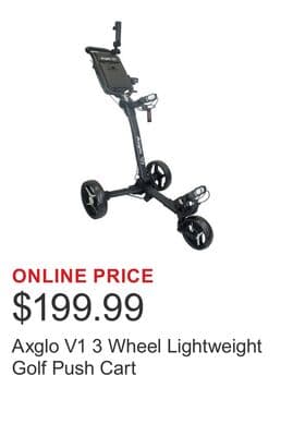 Axglo V1 3 Wheel Lightweight Golf Push Cart