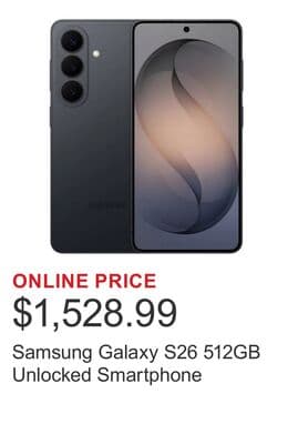 Samsung Galaxy S26 512GB Unlocked Smartphone