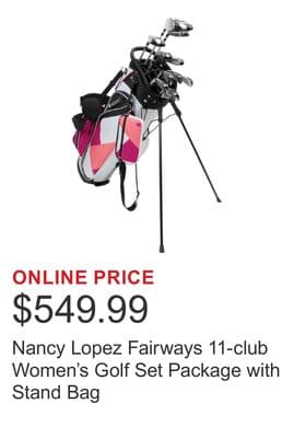 Nancy Lopez Fairways 11-club Women's Golf Set Package with Stand Bag