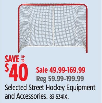Selected Street Hockey Equipment and Accessories