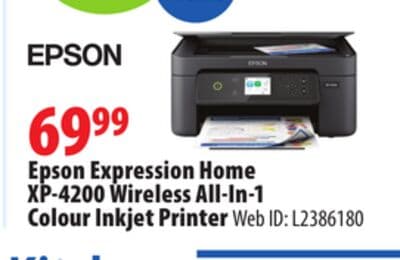Epson Expression Home XP-4200 Wireless All-In-1 Colour Inkjet Printer