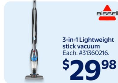 BISSELL 3-in-1 Lightweight stick vacuum