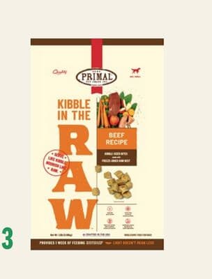 Primal Kibble in the Raw Beef Recipe Adult Dog Food