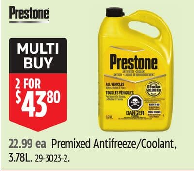 Premixed Antifreeze/Coolant