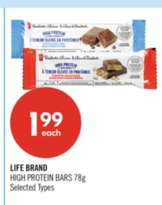 LIFE BRAND HIGH PROTEIN BARS, 78g