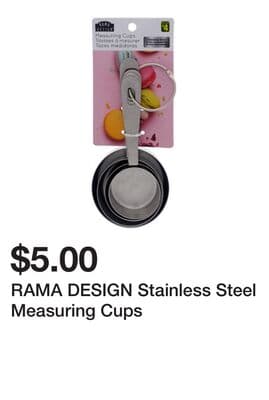RAMA DESIGN Stainless Steel Measuring Cups