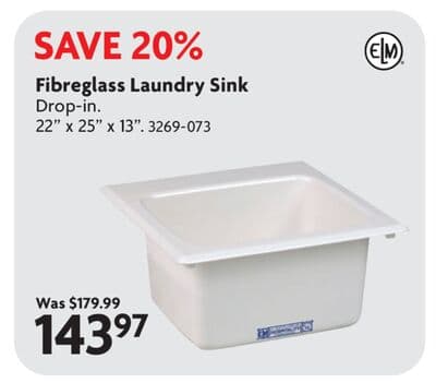Fibreglass Laundry Sink