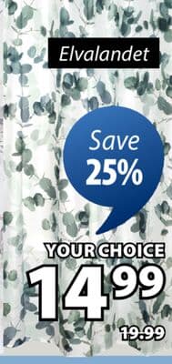 ALVALANDET SHOWER CURTAIN