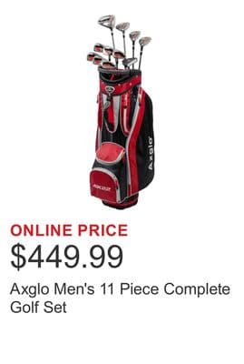 Axglo Men's 11 Piece Complete Golf Set