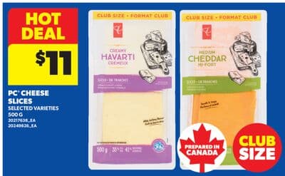 PC® CHEESE SLICES, 500 G