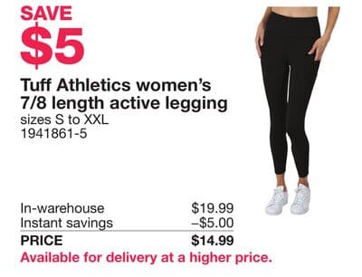 Tuff Athletics women's 7/8 length active legging