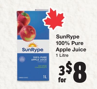 SunRype 100% Pure Apple Juice
