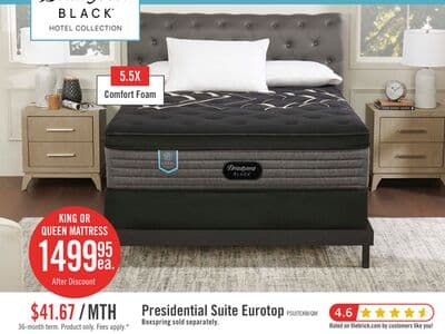 Beautyrest Black Hotel Presidential Suite Eurotop Medium King Mattress