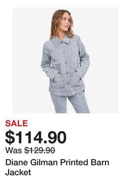 Diane Gilman Printed Barn Jacket