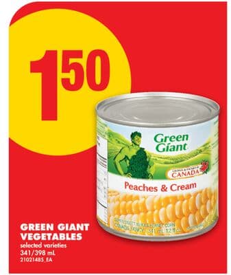 GREEN GIANT VEGETABLES, 341/398 mL