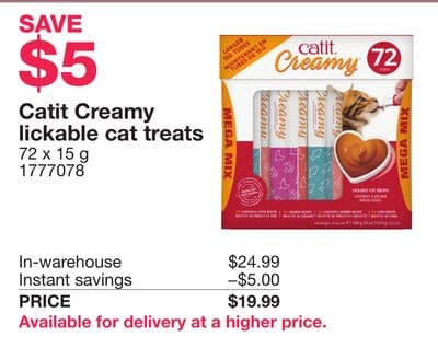 Catit Creamy lickable cat treats