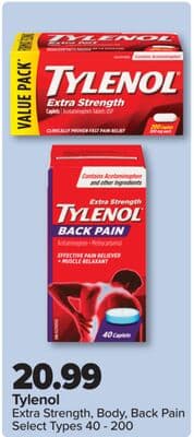 Tylenol Extra Strength, Body, Back Pain