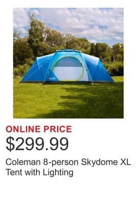 Coleman 8-person Skydome XL Tent with Lighting