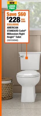 Exclusive Standard Cadet Millennium Right Height Toilet