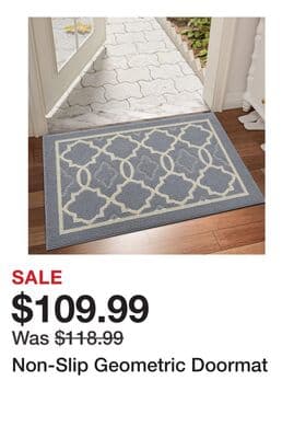 Non-Slip Geometric Doormat