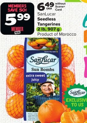 SanLucar Seedless Tangerines