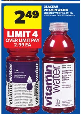 GLACEAU VITAMIN WATER, 591 ML