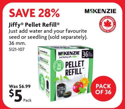 Jiffy® Pellet Refill® Just add water and your favourite seed or seedling
