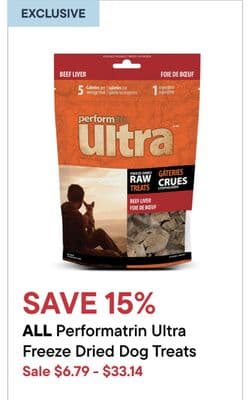 ALL Performatrin Ultra Freeze Dried Dog Treats