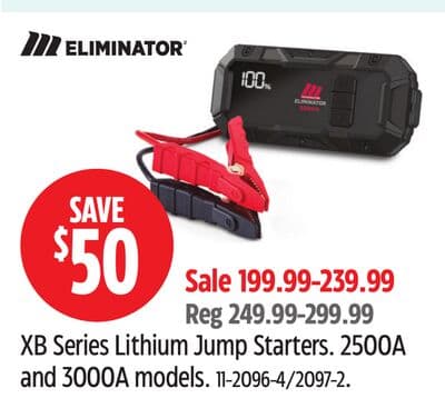 ELIMINATOR XB Series Lithium Jump Starters