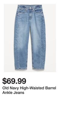 Old Navy High-Waisted Barrel Ankle Jeans