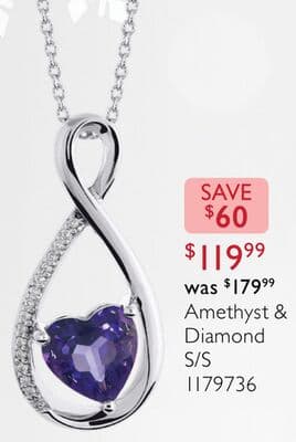 Amethyst & Diamond S/S