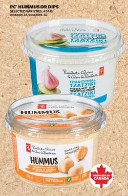 PC® HUMMUS OR DIPS, 454 G