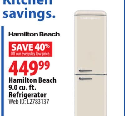 Hamilton Beach 9.0 cu. ft. Refrigerator