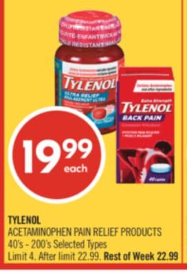 TYLENOL ACETAMINOPHEN PAIN RELIEF PRODUCTS