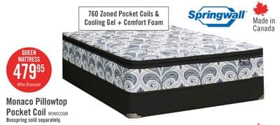 Springwall Monaco Pillowtop Medium Queen Mattress