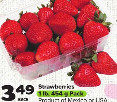 Strawberries 1 lb, 454 g Pack