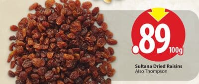 Sultana Dried Raisins