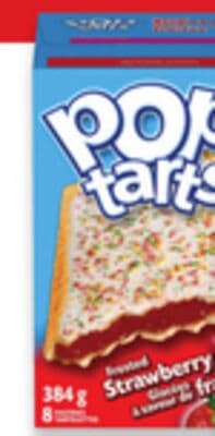 Nutri-Grain bars, Pop-Tarts, Fruit by the Foot or Rice S Krispies squares