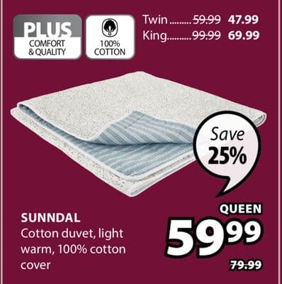 Sunndal Cotton duvet