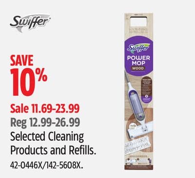 Swiffer Selected Cleaning Products and Refills