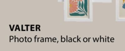 VALTER Photo frame