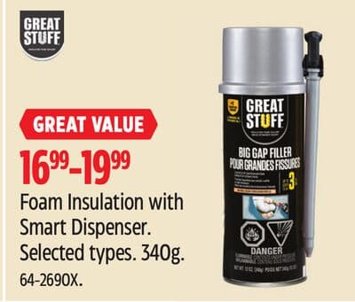 Great Stuff Foam Insulation with Smart Dispenser