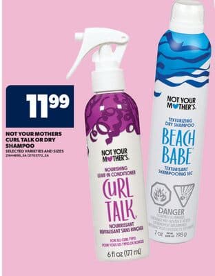 NOT YOUR MOTHERS CURL TALK OR DRY SHAMPOO