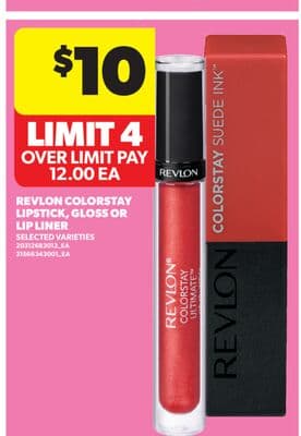 REVLON COLORSTAY LIPSTICK, GLOSS OR LIP LINER