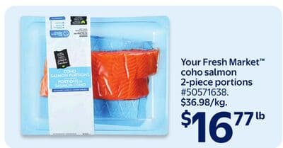 Your Fresh Market™ coho salmon 2-piece portions