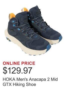 HOKA Men's Anacapa 2 Mid GTX Hiking Shoe