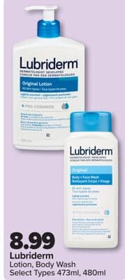 Lubriderm Lotion, Body Wash